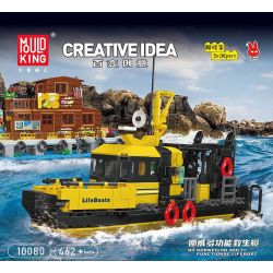 MouldKing 10080 Mould King 10080 XUỒNG CỨU SINH ĐA NĂNG NA UY bộ đồ chơi xếp lắp ráp ghép mô hình City NORWEGIAN MULTI-FUNCTIONAL LIFEBOAT Thành Phố 462 khối