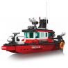 MouldKing 10082 Mould King 10082 THUYỀN CỨU HỎA bộ đồ chơi xếp lắp ráp ghép mô hình City FIRE BOAT Thành Phố 315 khối
