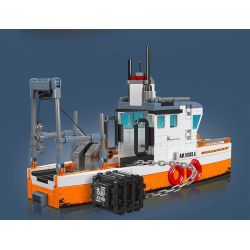 MouldKing 10083 Mould King 10083 TÀU ĐÁNH CÁ bộ đồ chơi xếp lắp ráp ghép mô hình City FISHING BOAT Thành Phố 420 khối