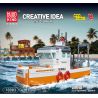MouldKing 10083 Mould King 10083 TÀU ĐÁNH CÁ bộ đồ chơi xếp lắp ráp ghép mô hình City FISHING BOAT Thành Phố 420 khối