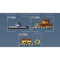 MouldKing 10083 Mould King 10083 TÀU ĐÁNH CÁ bộ đồ chơi xếp lắp ráp ghép mô hình City FISHING BOAT Thành Phố 420 khối