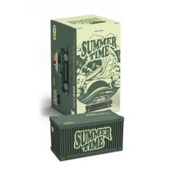 HAPPY BUILD SHINEYU XINYU PANGU PRO BLOCKS PB8804 8804 TOA XE GA MINI bộ đồ chơi xếp lắp ráp ghép mô hình Racers SUMMER TIME MINI CAMPER Đua Tốc Độ 356 khối