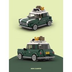 HAPPY BUILD SHINEYU XINYU PANGU PRO BLOCKS PB8804 8804 TOA XE GA MINI bộ đồ chơi xếp lắp ráp ghép mô hình Racers SUMMER TIME MINI CAMPER Đua Tốc Độ 356 khối