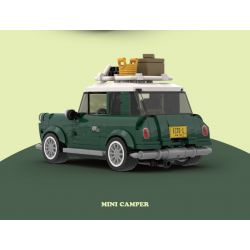 HAPPY BUILD SHINEYU XINYU PANGU PRO BLOCKS PB8804 8804 TOA XE GA MINI bộ đồ chơi xếp lắp ráp ghép mô hình Racers SUMMER TIME MINI CAMPER Đua Tốc Độ 356 khối