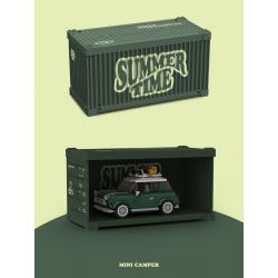 HAPPY BUILD SHINEYU XINYU PANGU PRO BLOCKS PB8804 8804 TOA XE GA MINI bộ đồ chơi xếp lắp ráp ghép mô hình Racers SUMMER TIME MINI CAMPER Đua Tốc Độ 356 khối