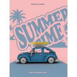 HAPPY BUILD SHINEYU XINYU PANGU PRO BLOCKS PB8805 8805 NGƯỜI CẮM TRẠI BỌ CÁNH CỨNG bộ đồ chơi xếp lắp ráp ghép mô hình Racers SUMMER TIME BEETLE CAMPER Đua Tốc Độ