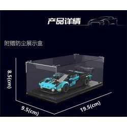 MouldKing 27065 Mould King 27065 LAMBORGHINI ESSANZE SCV12 bộ đồ chơi xếp lắp ráp ghép mô hình Racers Đua Tốc Độ 383 khối