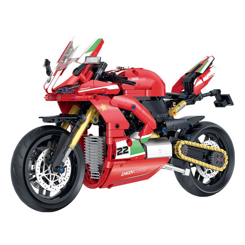 DOUBLE HEIGHT 60516 DUCATI DKDI-V2 tỷ lệ 1:8 bộ đồ chơi xếp lắp ráp ghép mô hình Technic Kỹ Thuật Công Nghệ Cao Mô Hình Phương Tiện 626 khối