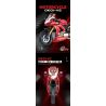 DOUBLE HEIGHT 60516 DUCATI DKDI-V2 tỷ lệ 1:8 bộ đồ chơi xếp lắp ráp ghép mô hình Technic Kỹ Thuật Công Nghệ Cao Mô Hình Phương Tiện 626 khối