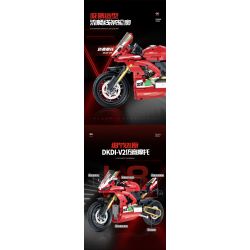 DOUBLE HEIGHT 60516 DUCATI DKDI-V2 tỷ lệ 1:8 bộ đồ chơi xếp lắp ráp ghép mô hình Technic Kỹ Thuật Công Nghệ Cao Mô Hình Phương Tiện 626 khối