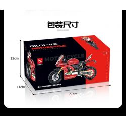 DOUBLE HEIGHT 60516 DUCATI DKDI-V2 tỷ lệ 1:8 bộ đồ chơi xếp lắp ráp ghép mô hình Technic Kỹ Thuật Công Nghệ Cao Mô Hình Phương Tiện 626 khối
