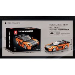 REOBRIX 804 MAZDA RX-7 bộ đồ chơi xếp lắp ráp ghép mô hình Speed Champions Racing Cars Đua Xe Công Thức 367 khối