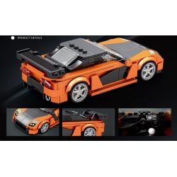 REOBRIX 804 MAZDA RX-7 bộ đồ chơi xếp lắp ráp ghép mô hình Speed Champions Racing Cars Đua Xe Công Thức 367 khối