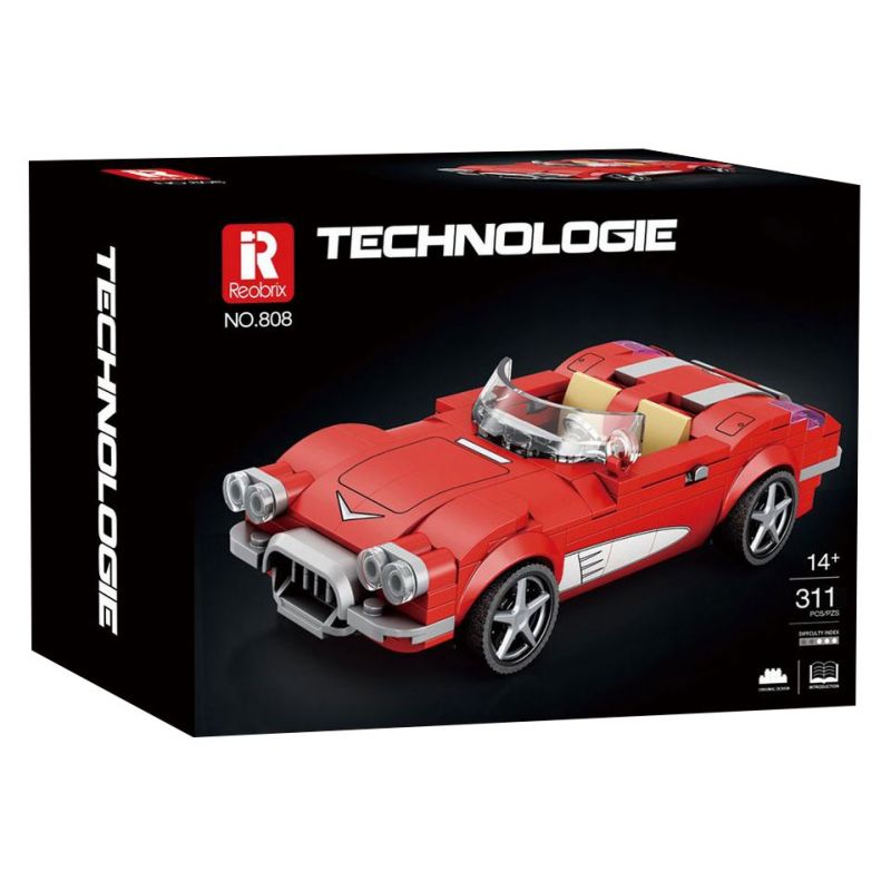 REOBRIX 808 TÀU HỘ TỐNG C1 bộ đồ chơi xếp lắp ráp ghép mô hình Speed Champions Racing Cars Đua Xe Công Thức 311 khối