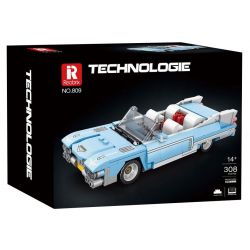 REOBRIX 809 CADILLAC ELDORADO bộ đồ chơi xếp lắp ráp ghép mô hình Speed Champions Racing Cars Đua Xe Công Thức 308 khối