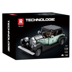 REOBRIX 811 XE CỔ BENTLEY 8 LÍT bộ đồ chơi xếp lắp ráp ghép mô hình Speed Champions Racing Cars BENTLEY 8 LITRE Đua Xe Công Thức 249 khối