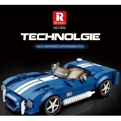 REOBRIX 812 RẮN HỔ MANG SHELBY bộ đồ chơi xếp lắp ráp ghép mô hình Speed Champions Racing Cars SHELBY COBRA Đua Xe Công Thức 312 khối