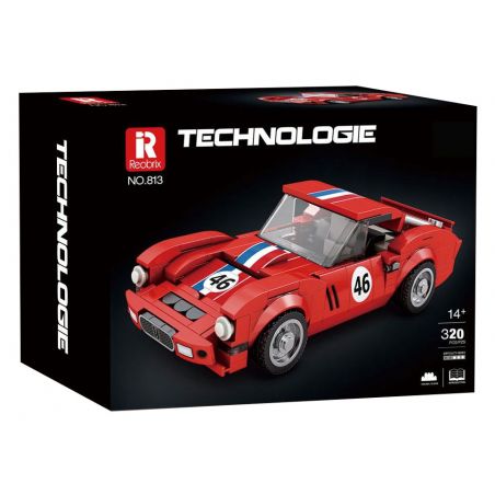 REOBRIX 813 FERRARI 250 GTO bộ đồ chơi xếp lắp ráp ghép mô hình Speed Champions Racing Cars Đua Xe Công Thức 320 khối
