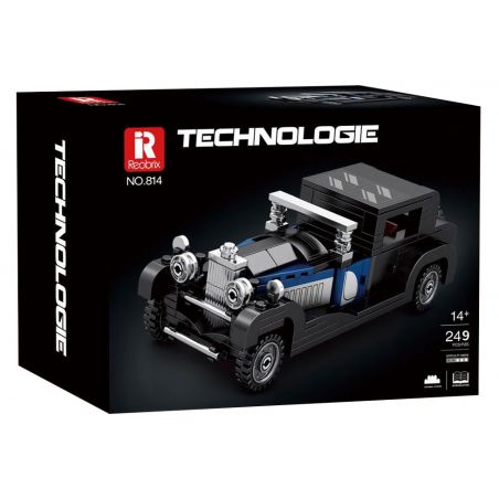 REOBRIX 814 BUGATTI LOẠI 41 ROYALE bộ đồ chơi xếp lắp ráp ghép mô hình Speed Champions Racing Cars BUGATTI TYPE 41 ROYALE Đua Xe Công Thức 249 khối