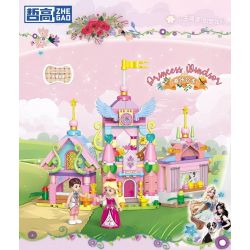 ZHEGAO 921010 CÔNG CHÚA WINDSOR LÂU ĐÀI THIÊN THẦN 4 KẾT HỢP bộ đồ chơi xếp lắp ráp ghép mô hình Girl Con Gái 328 khối