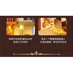 JIESTAR 57016 THƯ VIỆN CHÂU THỜI TRUNG CỔ bộ đồ chơi xếp lắp ráp ghép mô hình Creator LIBRARY EUROPEAN Sáng Tạo 3294 khối