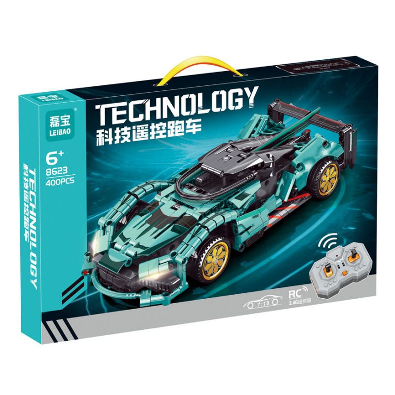 LEIBAO 8623 2.4G 1:18-PHIÊN BẢN Ô TÔ ĐIỀU KHIỂN CÔNG NGHỆ TỪ XA tỷ lệ 1:18 bộ đồ chơi xếp lắp ráp ghép mô hình Technic Kỹ Thuật Công Nghệ Cao Mô Hình Phương Tiện 400 khối