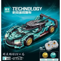 LEIBAO 8623 2.4G 1:18-PHIÊN BẢN Ô TÔ ĐIỀU KHIỂN CÔNG NGHỆ TỪ XA tỷ lệ 1:18 bộ đồ chơi xếp lắp ráp ghép mô hình Technic Kỹ Thuật Công Nghệ Cao Mô Hình Phương Tiện 400 khối