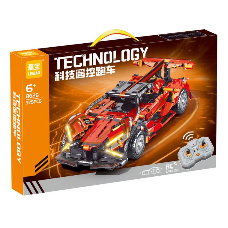 LEIBAO 8626 2.4G 1:18-PHIÊN BẢN Ô TÔ ĐIỀU KHIỂN CÔNG NGHỆ TỪ XA tỷ lệ 1:18 bộ đồ chơi xếp lắp ráp ghép mô hình Technic Kỹ Thuật Công Nghệ Cao Mô Hình Phương Tiện 375 khối