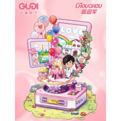 GUDI 52101 BẠN CÙNG LỚP CHU LỜI TỎ TÌNH LÃNG MẠN bộ đồ chơi xếp lắp ráp ghép mô hình CHOUCHOU 485 khối