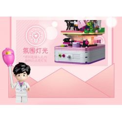 GUDI 52101 BẠN CÙNG LỚP CHU LỜI TỎ TÌNH LÃNG MẠN bộ đồ chơi xếp lắp ráp ghép mô hình CHOUCHOU 485 khối