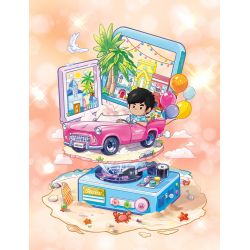 GUDI 52102 BẠN CÙNG LỚP CHU DẠO QUANH BỜ BIỂN bộ đồ chơi xếp lắp ráp ghép mô hình CHOUCHOU 478 khối