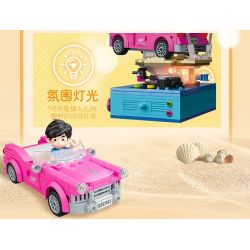 GUDI 52102 BẠN CÙNG LỚP CHU DẠO QUANH BỜ BIỂN bộ đồ chơi xếp lắp ráp ghép mô hình CHOUCHOU 478 khối