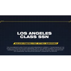 JMBRICKLAYER 61518 REOBRIX 33049 TÀU NGẦM TẤN CÔNG HẠT NHÂN LỚP LOS ANGELES tỷ lệ 1:125 bộ đồ chơi xếp lắp ráp ghép mô hình Military Army LOS ANGELES-CLASS SSN 1:125 Quân Sự Bộ Đội 2988 khối