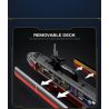 JMBRICKLAYER 61518 REOBRIX 33049 TÀU NGẦM TẤN CÔNG HẠT NHÂN LỚP LOS ANGELES tỷ lệ 1:125 bộ đồ chơi xếp lắp ráp ghép mô hình Military Army LOS ANGELES-CLASS SSN 1:125 Quân Sự Bộ Đội 2988 khối