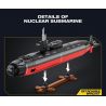 JMBRICKLAYER 61518 REOBRIX 33049 TÀU NGẦM TẤN CÔNG HẠT NHÂN LỚP LOS ANGELES tỷ lệ 1:125 bộ đồ chơi xếp lắp ráp ghép mô hình Military Army LOS ANGELES-CLASS SSN 1:125 Quân Sự Bộ Đội 2988 khối