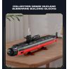 JMBRICKLAYER 61518 REOBRIX 33049 TÀU NGẦM TẤN CÔNG HẠT NHÂN LỚP LOS ANGELES tỷ lệ 1:125 bộ đồ chơi xếp lắp ráp ghép mô hình Military Army LOS ANGELES-CLASS SSN 1:125 Quân Sự Bộ Đội 2988 khối