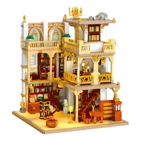 JIESTAR 57015 JMBRICKLAYER 30126 HIỆU SÁCH CHÂU bộ đồ chơi xếp lắp ráp ghép mô hình Creator EUROPEANIZING ARCHITECTURE BOOKSTORE Sáng Tạo 3028 khối