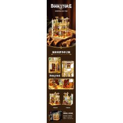 JIESTAR 57015 JMBRICKLAYER 30126 HIỆU SÁCH CHÂU bộ đồ chơi xếp lắp ráp ghép mô hình Creator EUROPEANIZING ARCHITECTURE BOOKSTORE Sáng Tạo 3028 khối