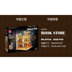 JIESTAR 57015 JMBRICKLAYER 30126 HIỆU SÁCH CHÂU bộ đồ chơi xếp lắp ráp ghép mô hình Creator EUROPEANIZING ARCHITECTURE BOOKSTORE Sáng Tạo 3028 khối
