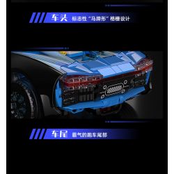 JAKI JK8808 8808 SÁNG TẠO THỜI THƯỢNG SIÊU XE Ý TƯỞNG PHANTOM PS tỷ lệ 1:14 bộ đồ chơi xếp lắp ráp ghép mô hình Technic PHANTOM SUPERCAR Kỹ Thuật Công Nghệ Cao Mô Hình Phương Tiện