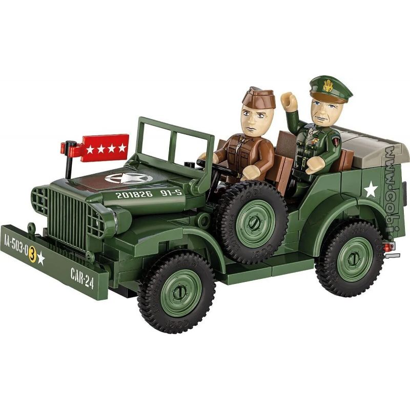 COBI 3111 XE CHỈ HUY DODGE WC-56 1:35 tỷ lệ 1:35 bộ đồ chơi xếp lắp ráp ghép mô hình Military Army DODGE WC-56 COMMAND CAR Quân Sự Bộ Đội 208 khối