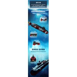 SEMBO 208043 TÀU NGẦM HẠT NHÂN CHIẾN LƯỢC THẾ HỆ MỚI bộ đồ chơi xếp lắp ráp ghép mô hình Military Army Quân Sự Bộ Đội 1324 khối