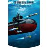 SEMBO 208043 TÀU NGẦM HẠT NHÂN CHIẾN LƯỢC THẾ HỆ MỚI bộ đồ chơi xếp lắp ráp ghép mô hình Military Army Quân Sự Bộ Đội 1324 khối