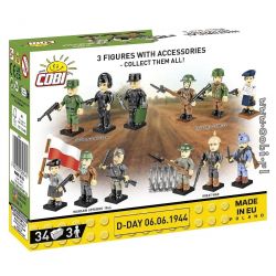 COBI 2054 D-NGÀY 06.06.1944 bộ đồ chơi xếp lắp ráp ghép mô hình Military Army Quân Sự Bộ Đội 34 khối