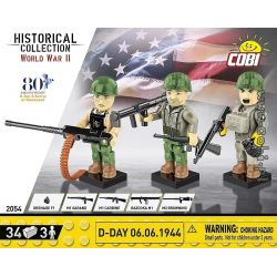 COBI 2054 D-NGÀY 06.06.1944 bộ đồ chơi xếp lắp ráp ghép mô hình Military Army Quân Sự Bộ Đội 34 khối