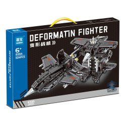 LEIBAO 8355 MÁY BAY CHIẾN ĐẤU BIẾN HÌNH MÀU ĐEN bộ đồ chơi xếp lắp ráp ghép mô hình Technic Kỹ Thuật Công Nghệ Cao Mô Hình Phương Tiện 624 khối