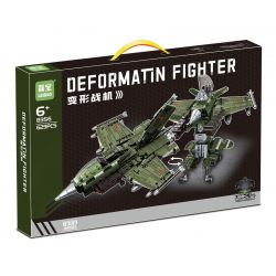 LEIBAO 8356 BIẾN ĐỔI MÁY BAY CHIẾN ĐẤU MÀU XANH LÁ CÂY bộ đồ chơi xếp lắp ráp ghép mô hình Technic Kỹ Thuật Công Nghệ Cao Mô Hình Phương Tiện 629 khối