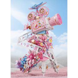 SEMBO 611106 MÁY ẢNH CỔ ĐIỂN HOA VÀ BƯỚM bộ đồ chơi xếp lắp ráp ghép mô hình FALL IN FLOWERS 1109 khối