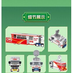 TAIWAN CULTURAL CREATION ZT-00010 00010 ZT00010 ĐỘI NGŨ CHÍNH CỦA CMG (KHI TÔI CÒN TRẺ) bộ đồ chơi xếp lắp ráp ghép mô hình City Thành Phố 573 khối