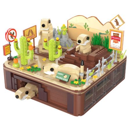 CADA DOUBLEE C71008 71008 PHONG CẢNH NĂNG ĐỘNG CỦA GROUNDHOG bộ đồ chơi xếp lắp ráp ghép mô hình 1148 khối